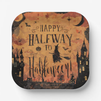 Halbwegs zur Halloween-Partydekoration Pappteller