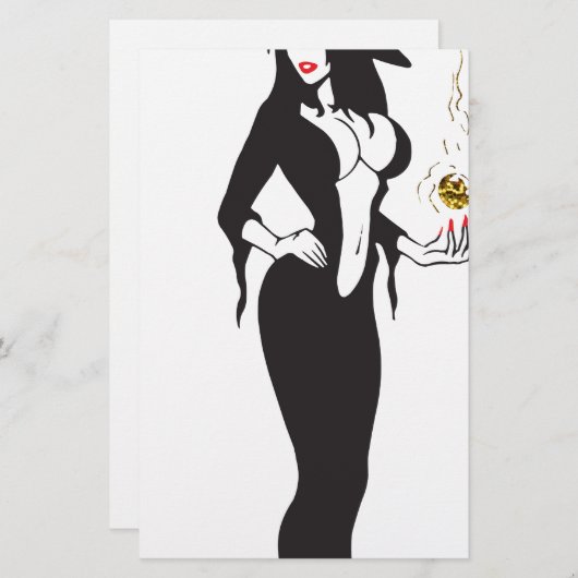 Halbweinwölfe Briefpapier (Vorne/Hinten)