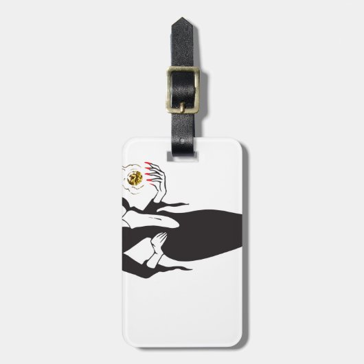 Halbweinwölfe Gepäckanhänger (Vorderseite vertikal)