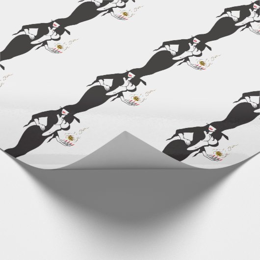 Halbweinwölfe Geschenkpapier (Ecke)