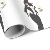 Halbweinwölfe Geschenkpapier (Rolleneckpunkt)