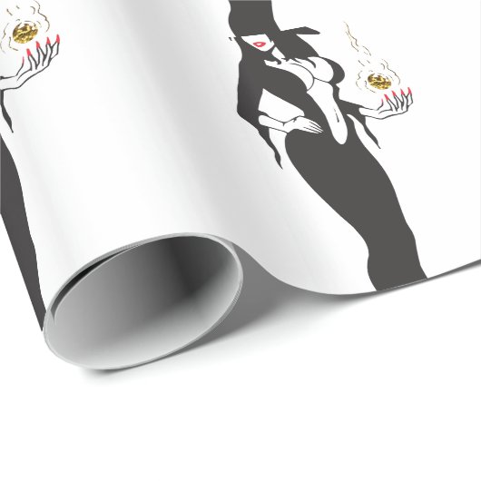 Halbweinwölfe Geschenkpapier (Rolleneckpunkt)