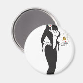 Halbweinwölfe Magnet (Vorderseite/Rückseite)