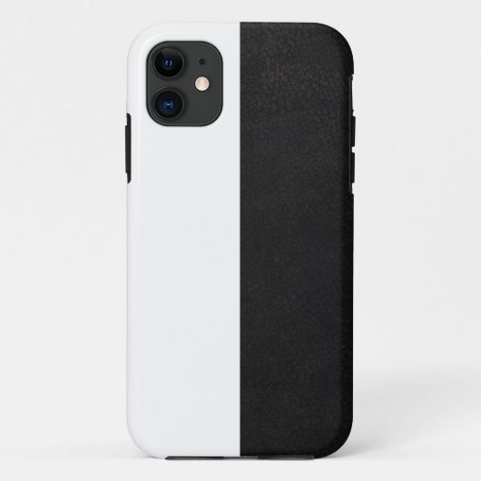 Halbweißer Halbschwarzer Bademantel Case-Mate iPhone Hülle (Rückseite)