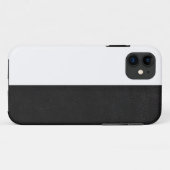 Halbweißer Halbschwarzer Bademantel Case-Mate iPhone Hülle (Rückseite (Horizontal))