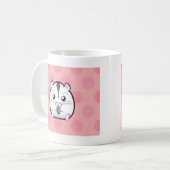 Halbweißer russischer zwergartiger Hamster Kaffeetasse (Vorderseite Links)