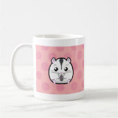 Halbweißer russischer zwergartiger Hamster Kaffeetasse (Links)