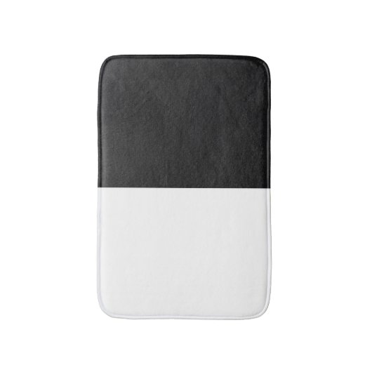 Halbweißschwarz Badematte (Vorderseite Vertikal)