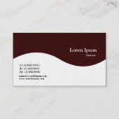 Halbwellenkrone - Dunkelbraun 330000 Visitenkarte (Rückseite)