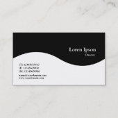 Halbwellenkrone - Schwarzes Visitenkarte (Rückseite)