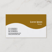 Halbwellenmonogramm - Braun 996600 Visitenkarte (Rückseite)