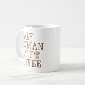 Halbwertscoffee Kaffeetasse (Vorderseite Links)