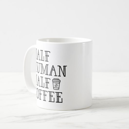 Halbwertscoffee Kaffeetasse (Vorderseite Links)