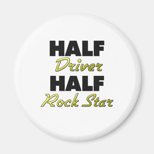 Halbwertsfahrer halber Rock Star Magnet (Vorne)