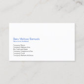 Halbwertskarte für die Damaske Monogram-Artchitect Visitenkarte (Rückseite)