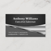 Halbwertslobenmetall | Stahlmuster Visitenkarte (Rückseite)