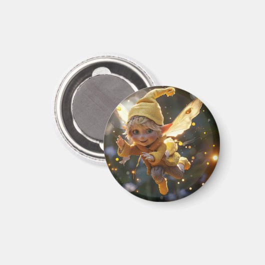 Halbwüchsige Elfen Magnet (Vorderseite/Rückseite)