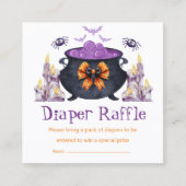 Halbwüchsiger Baby Braudiaper Tombola Babydusche Begleitkarte (Vorderseite)