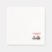 Halbwüchsiger Bräutigenhaupappenholz Party Serviet Serviette (Vorderseite)