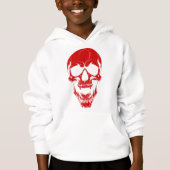 Halbwunder untoter Vampirschädel beängstigender Mo Hoodie (Vorderseite)