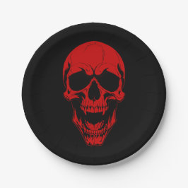 Halbwunder untoter Vampirschädel beängstigender Mo Pappteller