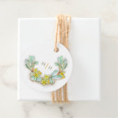 Halbwüstenmonogramm Hochzeitsibbaldia Geschenkanhänger (Beispiel)