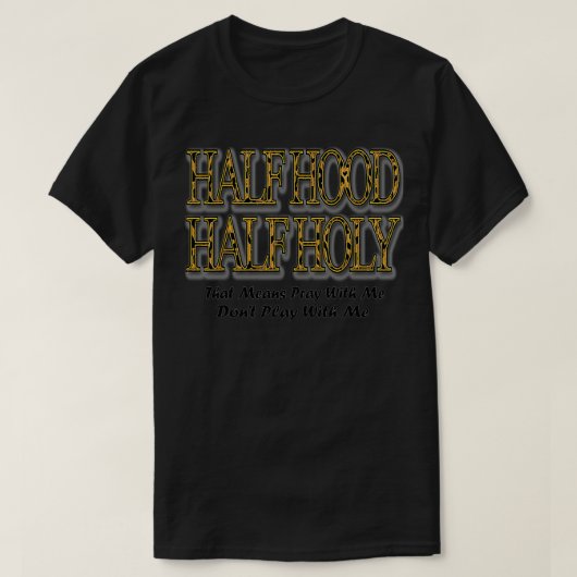 Halbzeit Halbzeit Heiliger Cheetah Print T-Shirt (Design vorne)