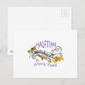 HALBZEIT IST SPIELZEIT POSTKARTE (Vorne/Hinten)