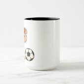 Halbzeit-Snack – Lustige Fußball-Pizza Tasse (Zentrum)