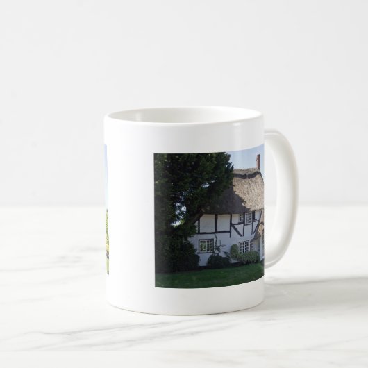 Halbzeitgedrossene Hütte Kaffeetasse (VorderseiteRechts)