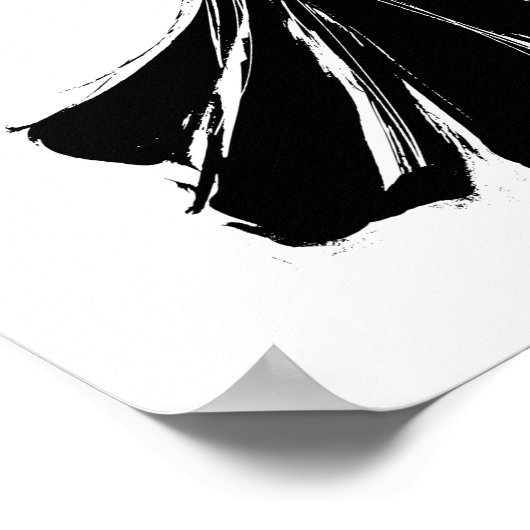 Halbzeitschrift in Mode mit schwarzer Spitze Poster (Ecke)