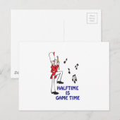 HALBZEITSPIEL POSTKARTE (Vorne/Hinten)