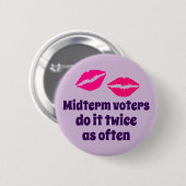 Halbzeitwählerknopf mit Küssen Button (Vorne & Hinten)