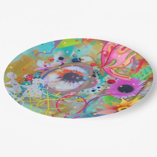 Halcyon Days Pappteller (Schrägansicht)