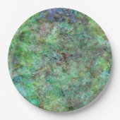 Halcyon grüne Textur Collture Papiertüte, kaltem L Pappteller (Vorderseite)