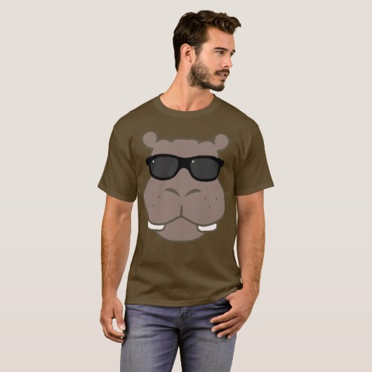 Halcyon Hippo Graphic T-Shirt (braun) (Vorne ganz)