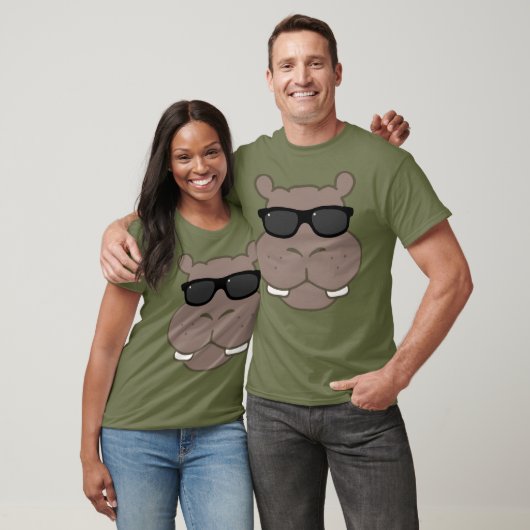 Halcyon Hippo Graphic T-Shirt (Müdigkeit) (Unisex)