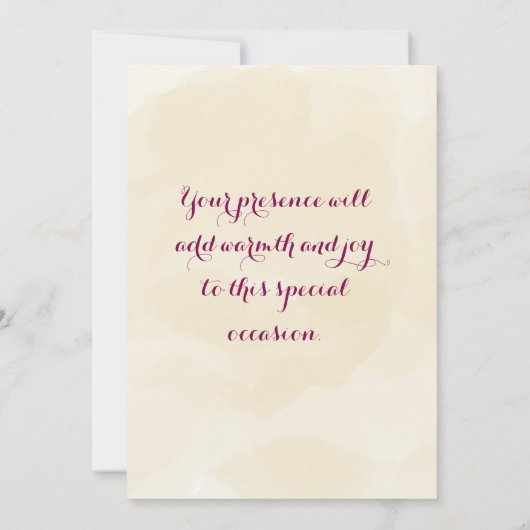 Haldi Ceremony Invitations  Einladung (Rückseite)