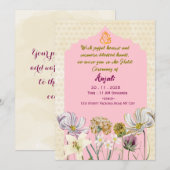 Haldi Ceremony Invitations  Einladung (Vorne/Hinten)