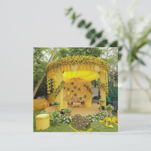 Haldi-Dekoration  Programm (Stehend Vorderseite)