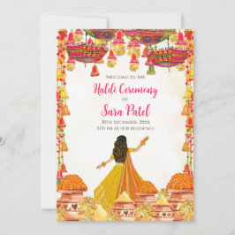 Haldi Einladungen & Haldi laden Hindu Wedding ein