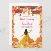 Haldi Einladungen & Haldi laden Hindu Wedding ein (Vorne/Hinten)