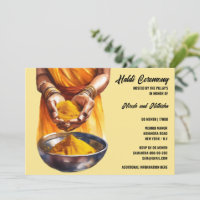 Haldi indian vor der Hochzeit Zeremonie turmerisch