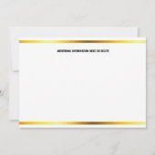 Haldi indische Aquarellfeier Einladung (Rückseite)