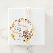 Haldi-Indische Hochzeit Elefanten gelbe Blumen Gef Geschenkanhänger (Beispiel)