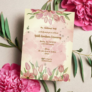 Haldi Kumkum Zeremonie Einladung