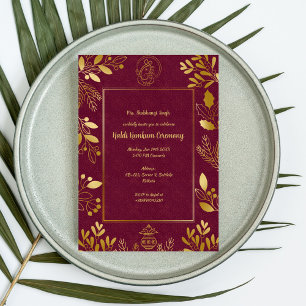 Haldi Kumkum Zeremonie Einladung