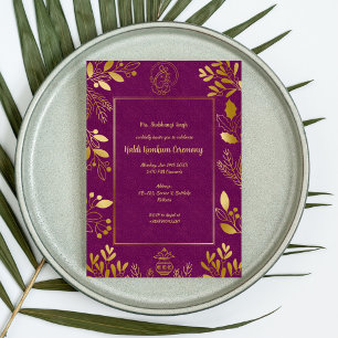 Haldi Kumkum Zeremonie Einladung