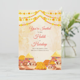 Haldi lädt & Haldi Einladungen Holud Einladung