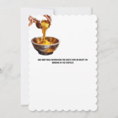 Haldi Zeremonie türkische indische Tradition Hochz Einladung (Rückseite)